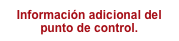 Información adicional del punto de control.